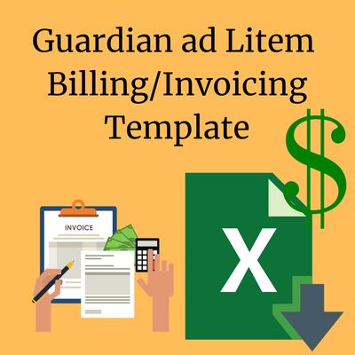 Guardian ad Litem Billing/Invoicing Excel Template
