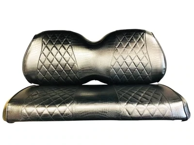 Black Gator Diamond Stitched Seat Covers (staples required)