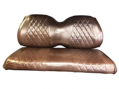 Brown Gator Diamond Stitched Seat Covers (staples required)