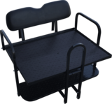 NOMAD Rear Flip Seat – Club Car Precedent / Black Cushion Set