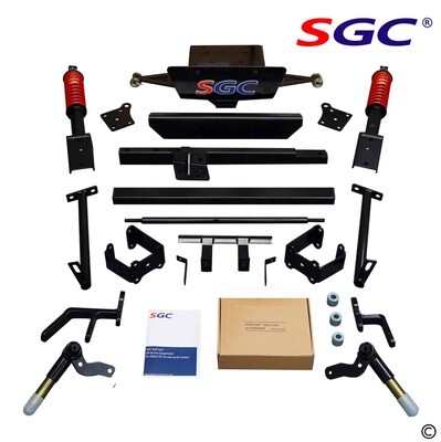SGC Lift Kit – 6″ Heavy Duty Built-In Coil-Over Shock A-Arm kit for EZGO TXT/PDS (2001.5-2013) Electric