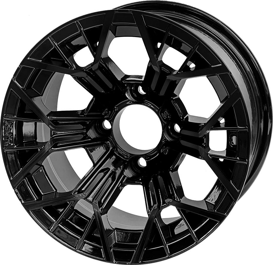 SGC 12″ Mantis Glossy Black Wheel – Aluminum Alloy (SET OF 4)