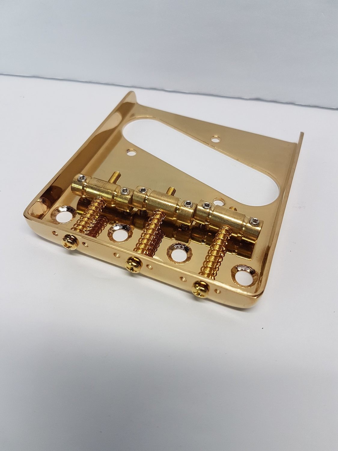 Gold Tele &quot;Vintage Style&quot; bridge 3 Brass Saddles