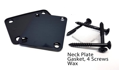Black Neck Plate, Neck Screws, Gasket and Wax