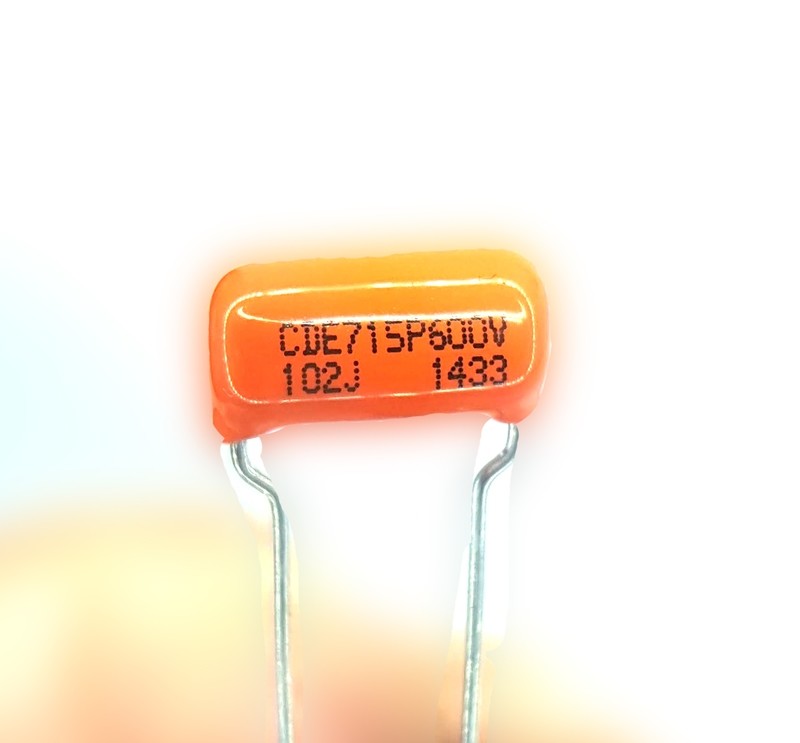 1 x Sprague .01 MFD 600V Orange Drop Capacitors