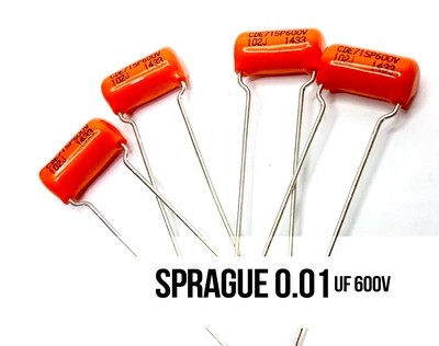 1 x Sprague .01 MFD 600V Orange Drop Capacitors