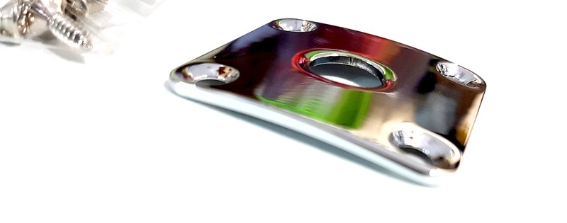 Square Curved Jack Plate Chrome
