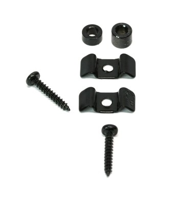 Brio Vintage-Style Fender String Guides Retainers (2) Black