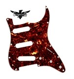 Carparelli SSS Strat® Pickguard 11 Holes 3 Ply Brown Tortoise