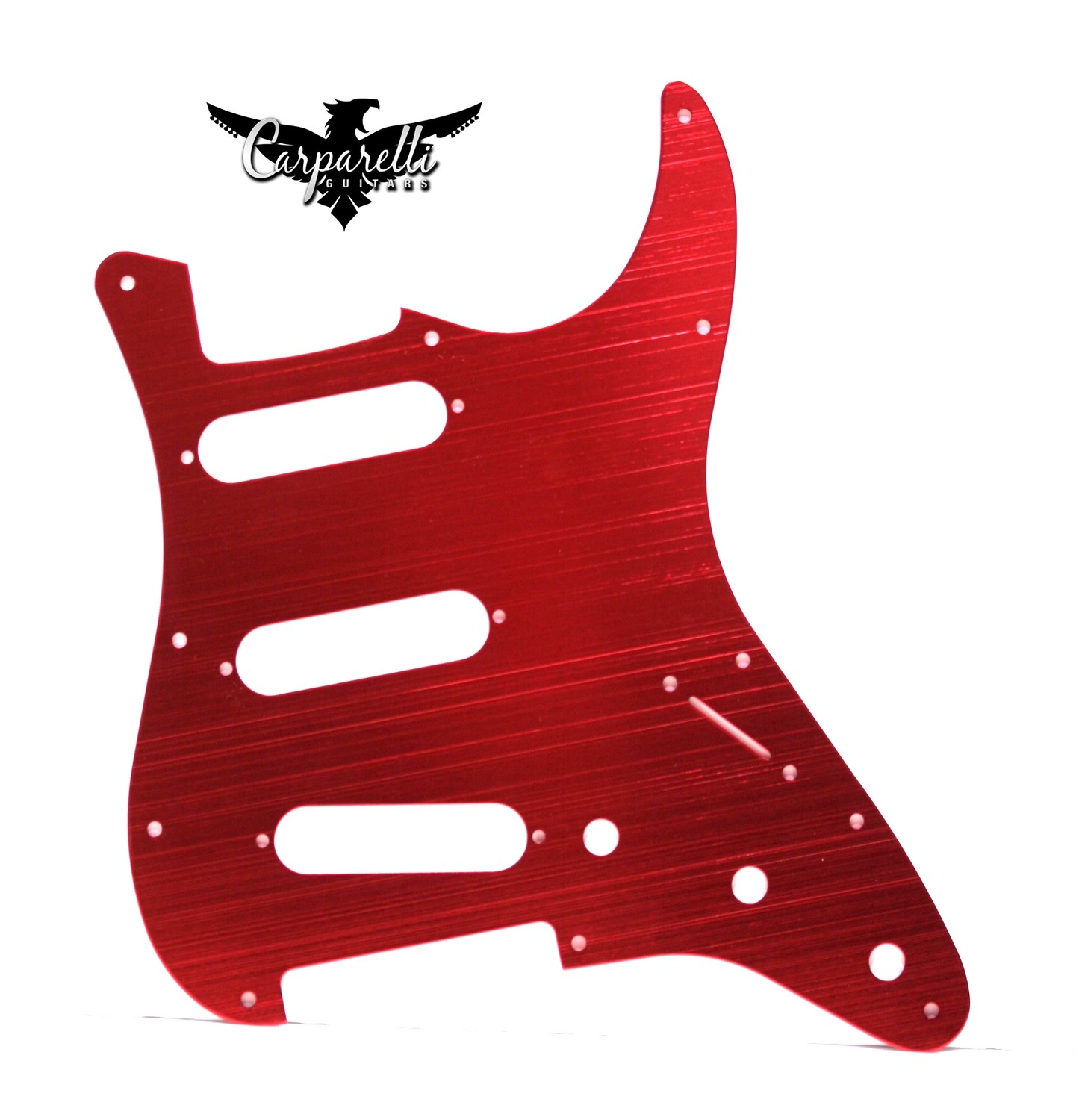 Carparelli Anodized Aluminum Pickguard for SSS Stratocaster® Red