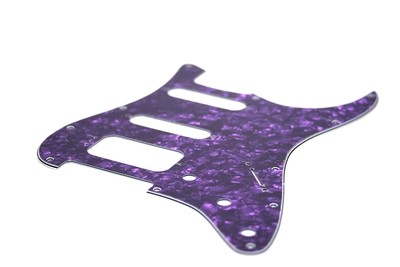 Brio HSS Strat® Pickguard 11 Holes 4 Ply Pearloid Purple Royale