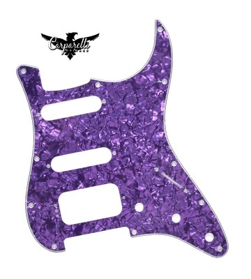 Brio HSS Strat® Pickguard 11 Holes 4 Ply Pearloid Purple Royale