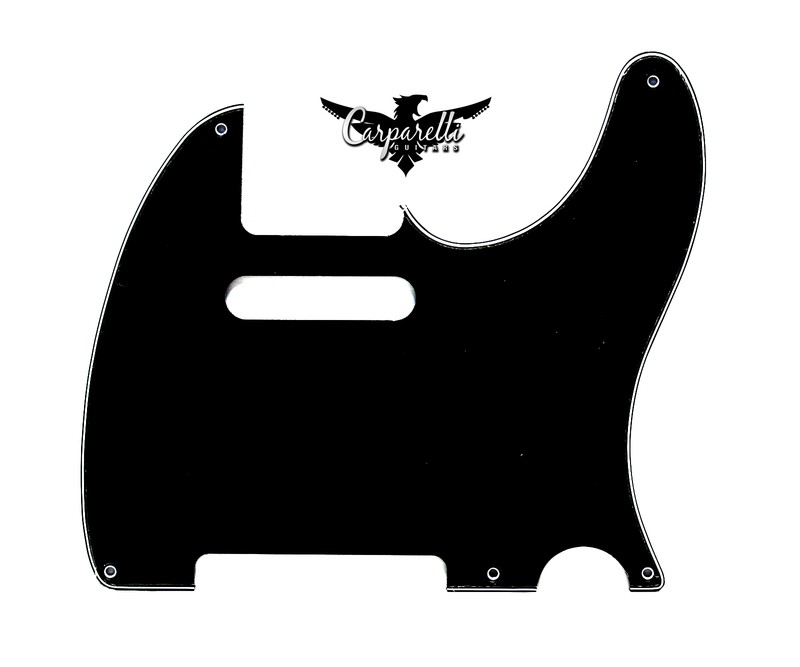 Brio Vintage 5 Hole Tele® Pickguard RH  3 Ply Black