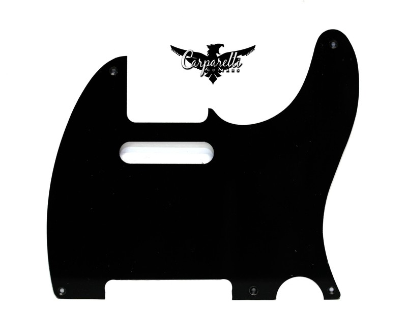 Brio Vintage 5 Hole Tele® Pickguard RH  1 Ply Black