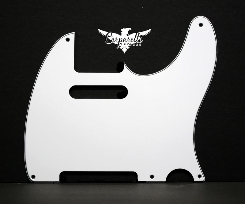 Brio Vintage 5 Hole Tele® Pickguard RH  3 Ply White