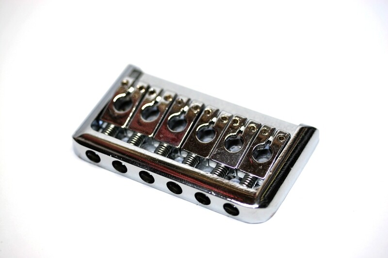 Brio 6 String Guitar Bridge Chrome