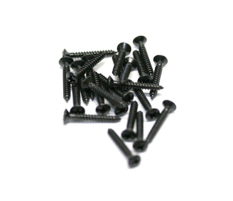 Brio 10 Pack Bridge Mounting Screws 3mmD 22mm L BLACK