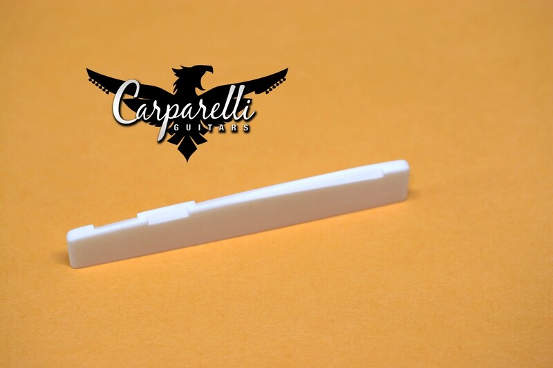 Carparelli Compensated Bone Bridge Saddle for Acoustic guitars 76mm x 13mm x 3mm