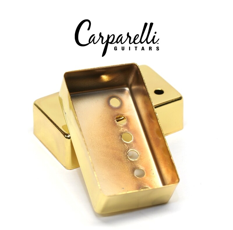 1 x Carparelli Metal Humbucker Cover 50mm Gold