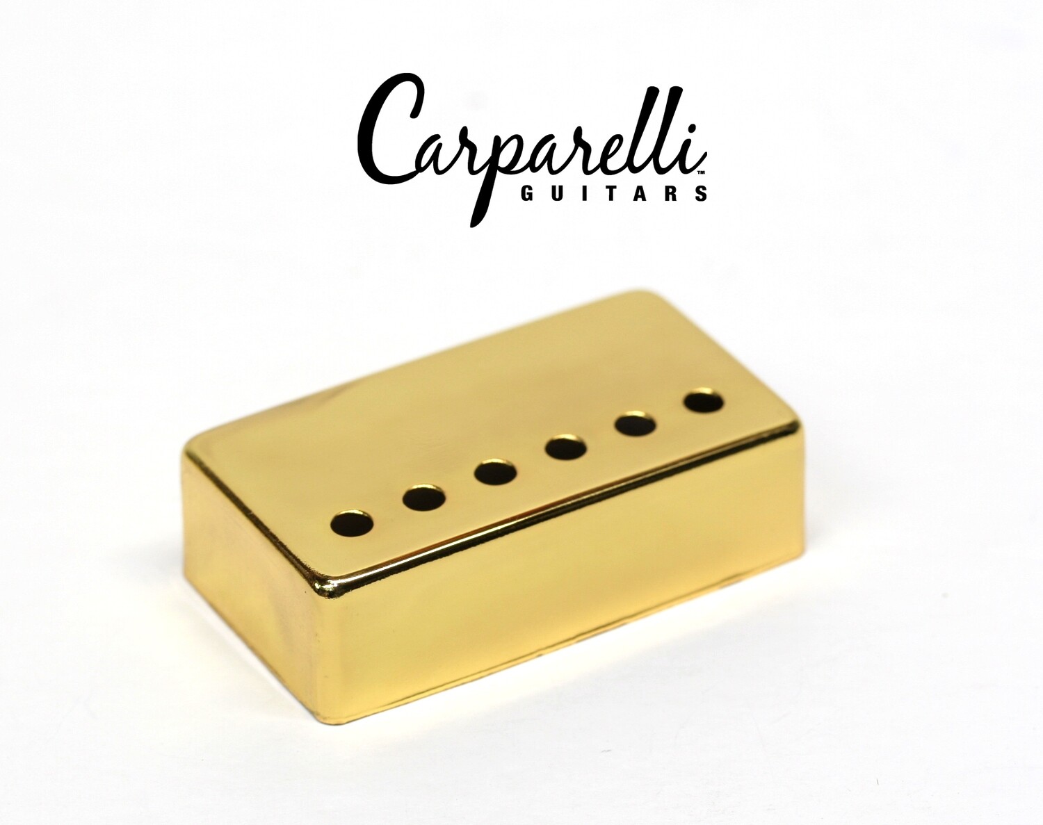 1 x Carparelli Metal Humbucker Cover 50mm Gold