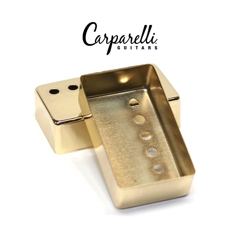 1 x Carparelli Metal Humbucker Cover 52mm Gold