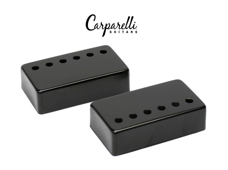 Carparelli Metal Humbucker Cover 52mm Pair Set Black