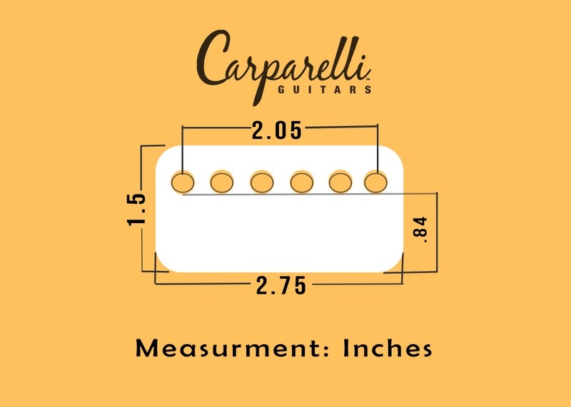 1 Carparelli Metal Humbucker Cover 52mm Black