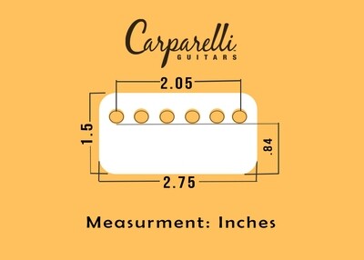 1 Carparelli Metal Humbucker Cover 52mm Black