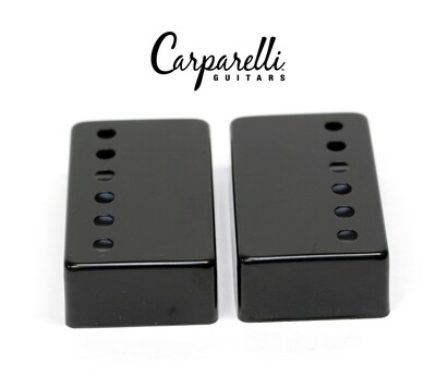 Carparelli Metal Humbucker Cover 50mm Pair Set Black