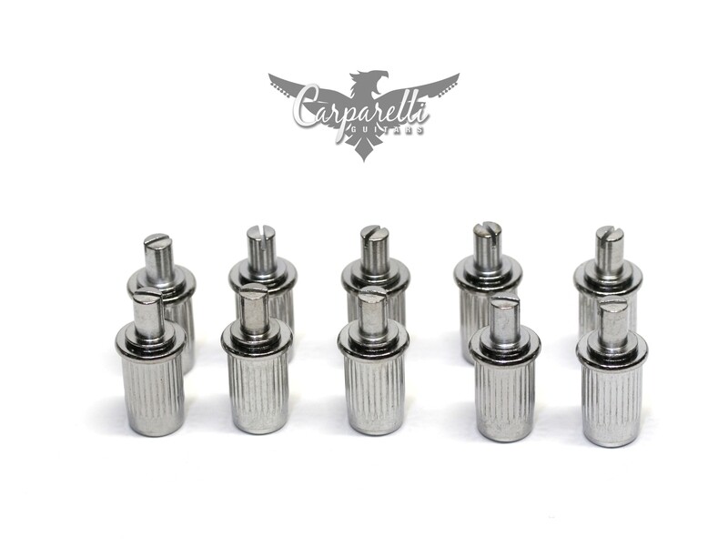 Large Hole Bridge Stud Anchor SET of 2 Chrome Tunematic