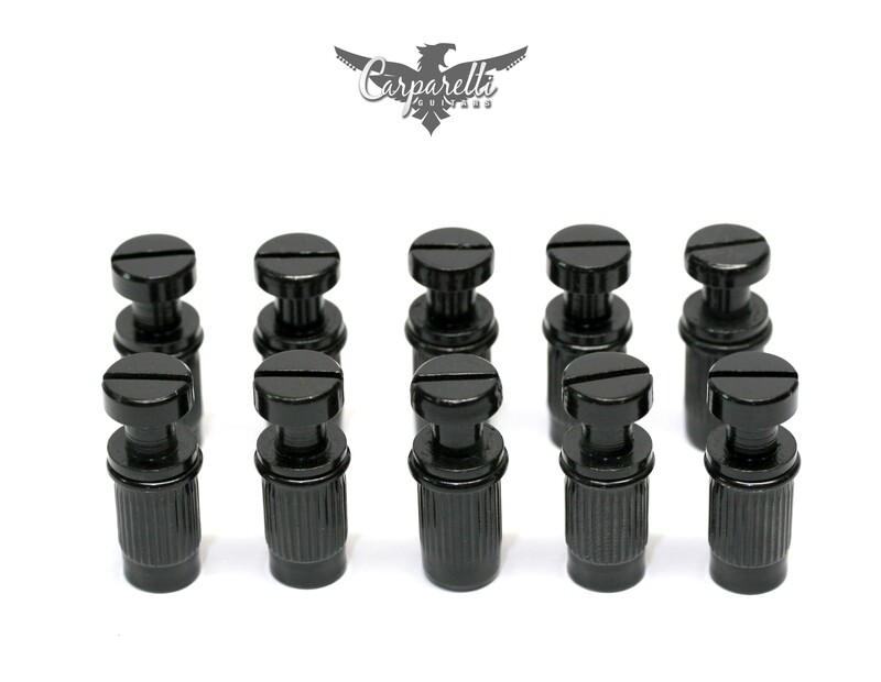 TuneOMatic Style Stop Tail Stud and Anchor Black Pair