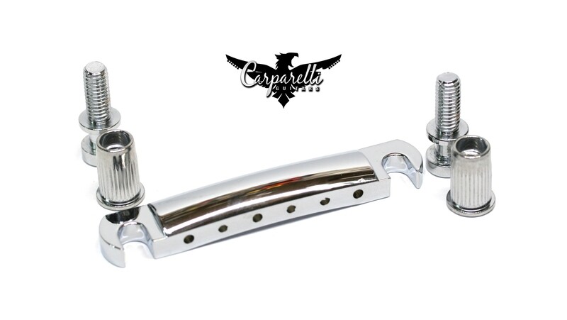Carparelli Stop Tailpiece with Metric Studs &amp; Anchors Chrome