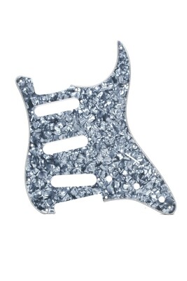 Brio SSS Strat® Pickguard 11 Holes 4 Ply Grey Pearloid