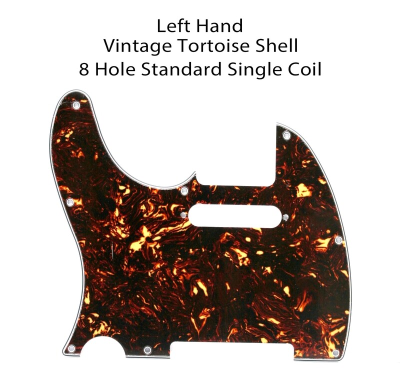 LEFT HAND ​Brio 8 Hole Tele® Vintage Tortoise Shell