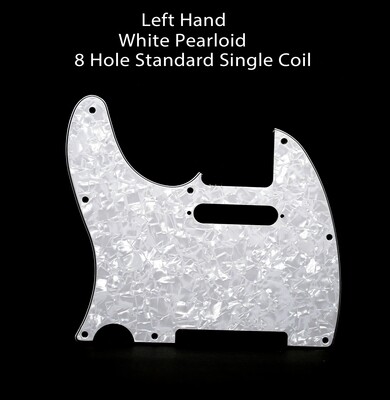 LEFT HAND ​Brio 8 Hole Tele® 4 Ply White Pearloid