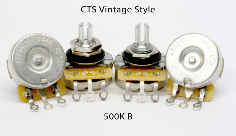 CTS 500Kb Vintage Style Linear Split Tone Pot