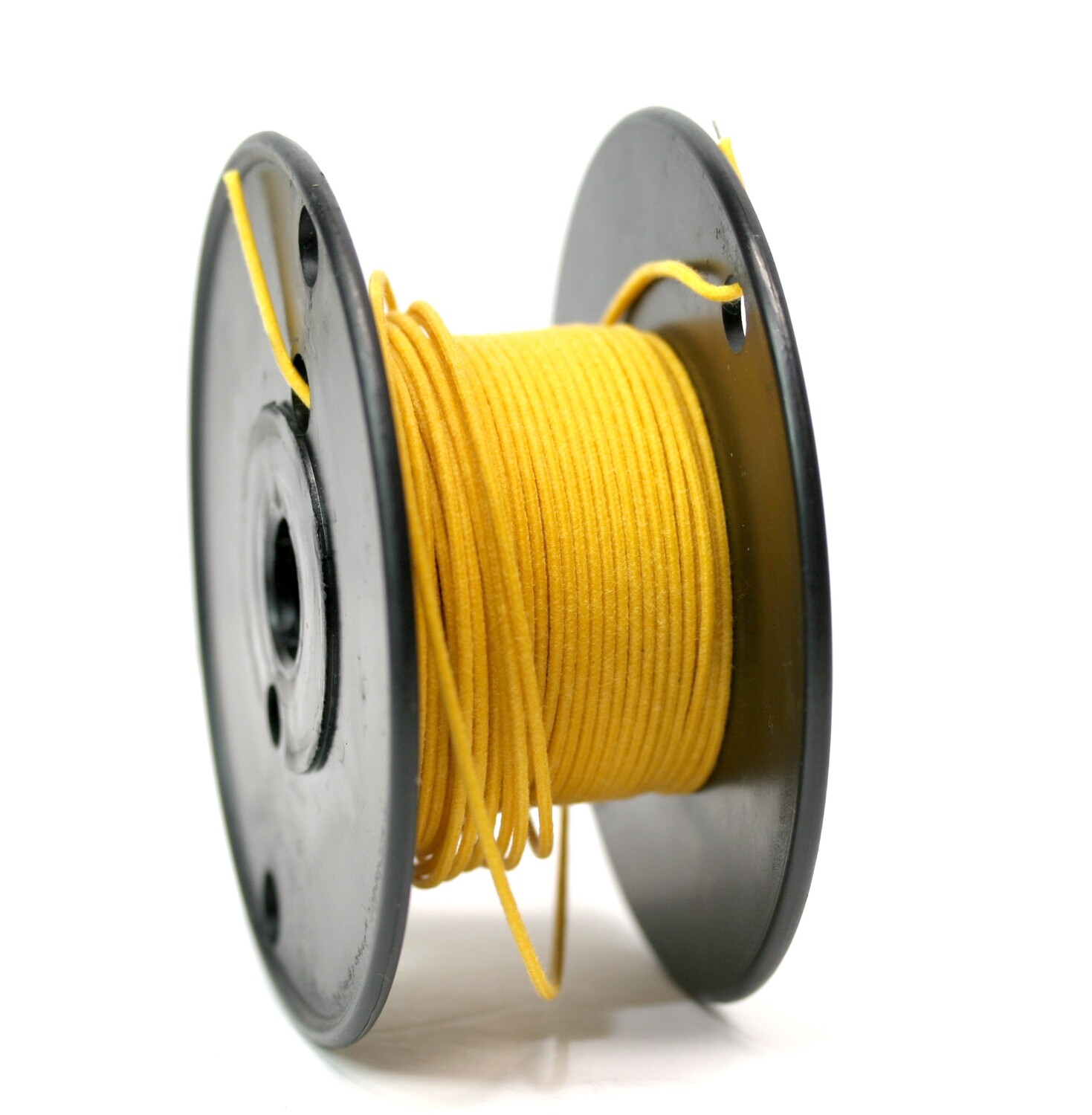1 foot Premium USA Vintage Stranded Core Push-back Cloth Wire Yellow
