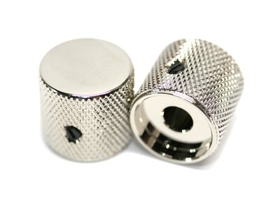 Gotoh Metal Barrel Knobs USA Solid Shaft Nickel