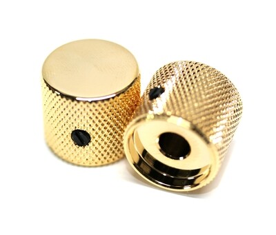 Gotoh Metal Barrel Knobs USA Solid Shaft Gold