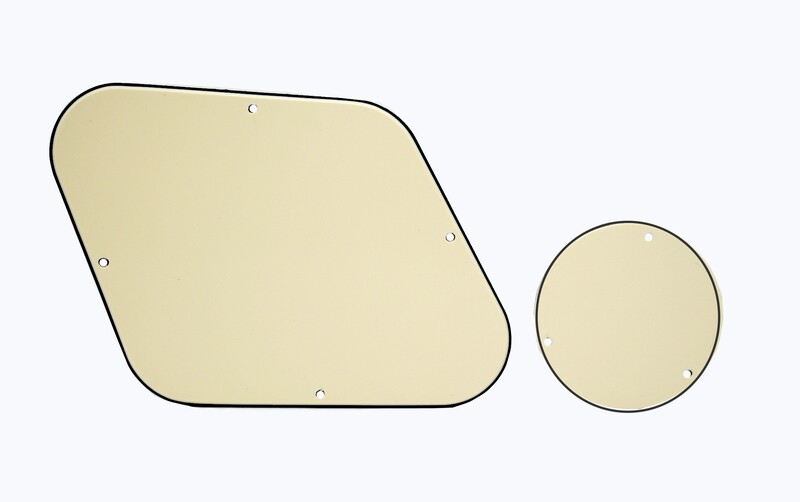 Brio Les Paul Backplate &amp; Switch Cover Cream 3 Ply