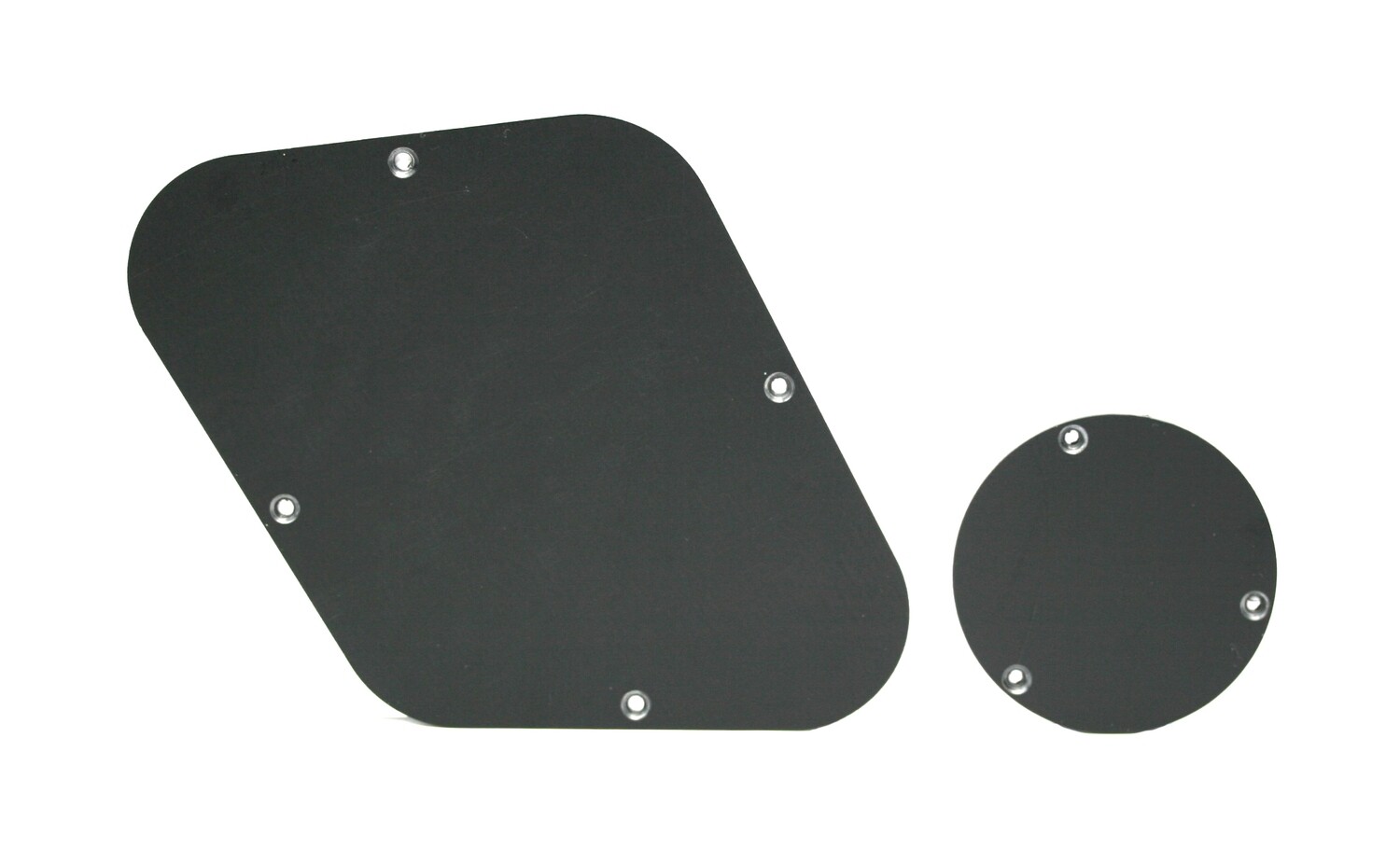 Brio Les Paul Backplate & Switch Cover Matte Black 1 Ply