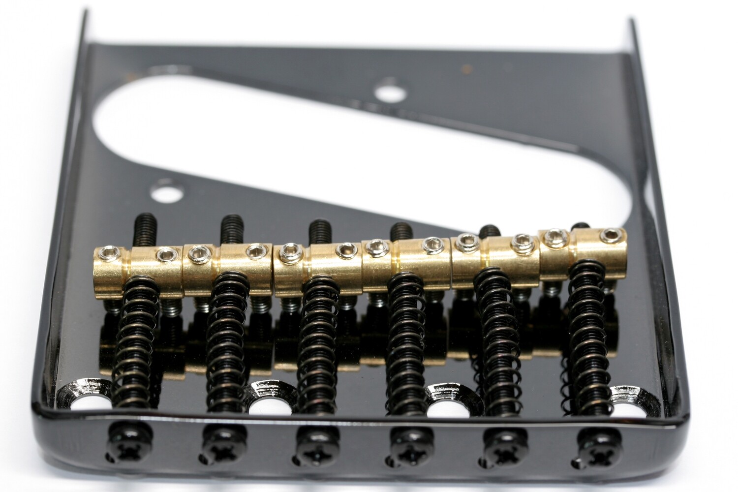 Brio Black Tele® Vintage Style Bridge with 6 Individual Brass saddles