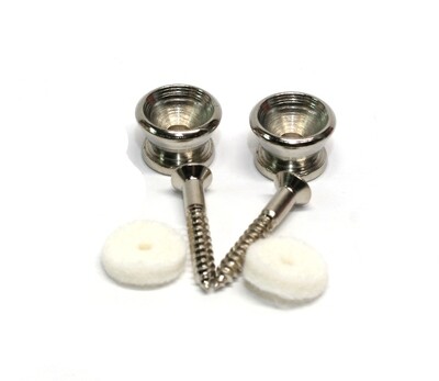 Brio Guitar Metal Small Strap Buttons, Chrome