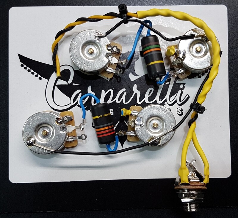 Carparelli Les Paul® 50's Style Wiring Harness Bumble Bee