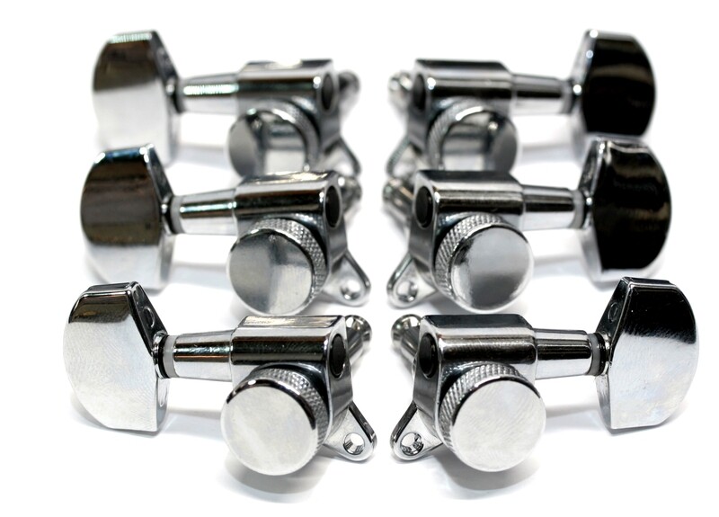 Brio 3x3 Chrome Locking Machine Heads Tuners 15:1 Ratio
