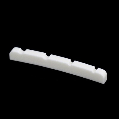 Brio Slotted Curved Bass Guitar Bone Nut, 42mm
