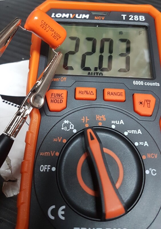 1 x Sprague .022 MFD 600V Orange Drop Capacitors