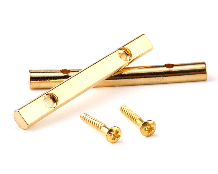 thumbnail image 2 of 2-Pack Gold Guitar String Trees Retainers For Fender American Stratocaster Telecaster Electric Guitar 2 of 5