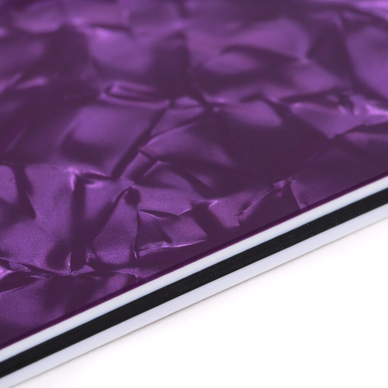 Brio Pickguard Blanks 12" x 17" 4 Ply Pearloid Purple