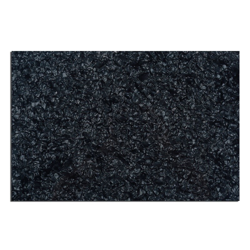 Brio Pickguard Blanks 12" x 17" 4 Ply Pearloid Black